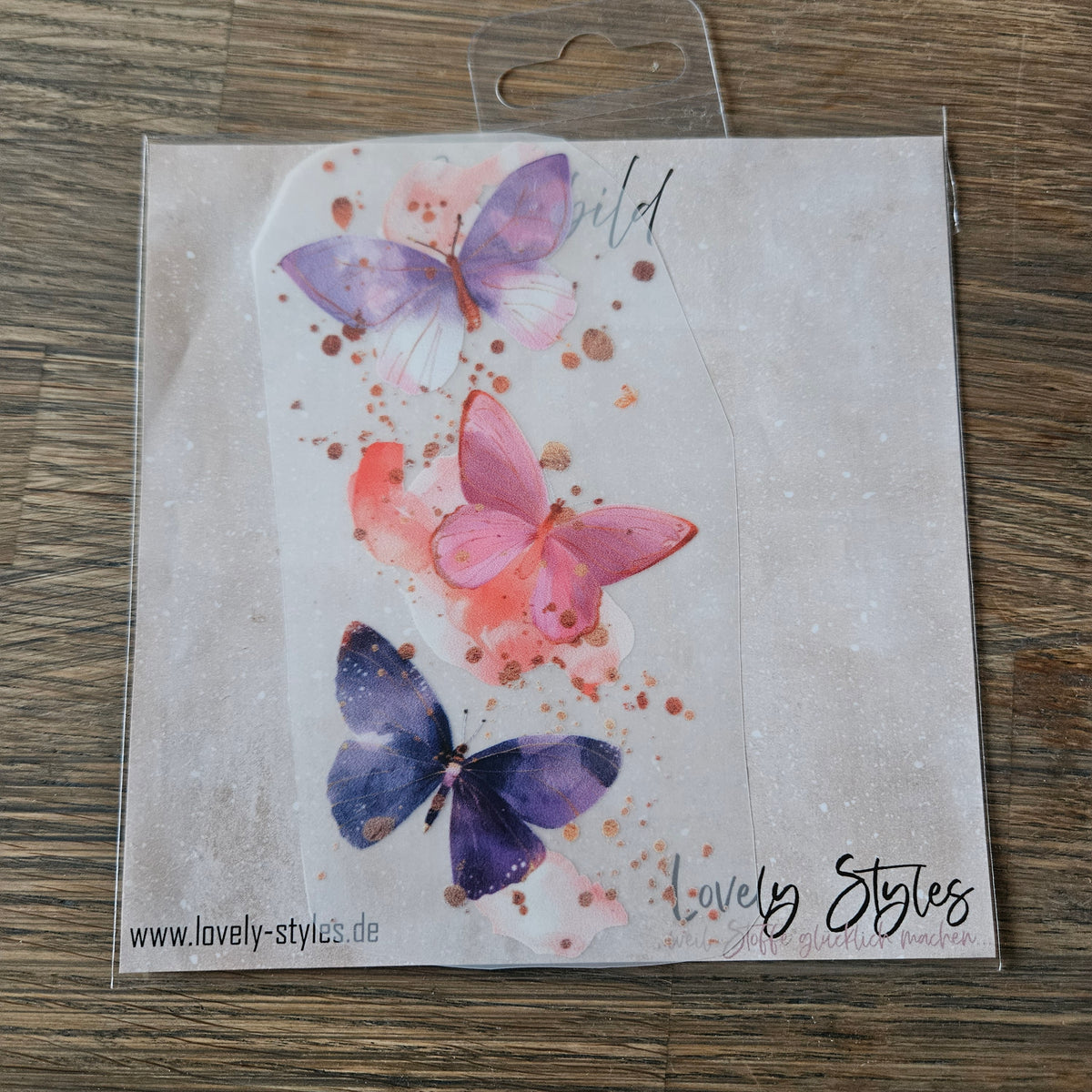 Bügelbild - Schmetterling ca. 15cm