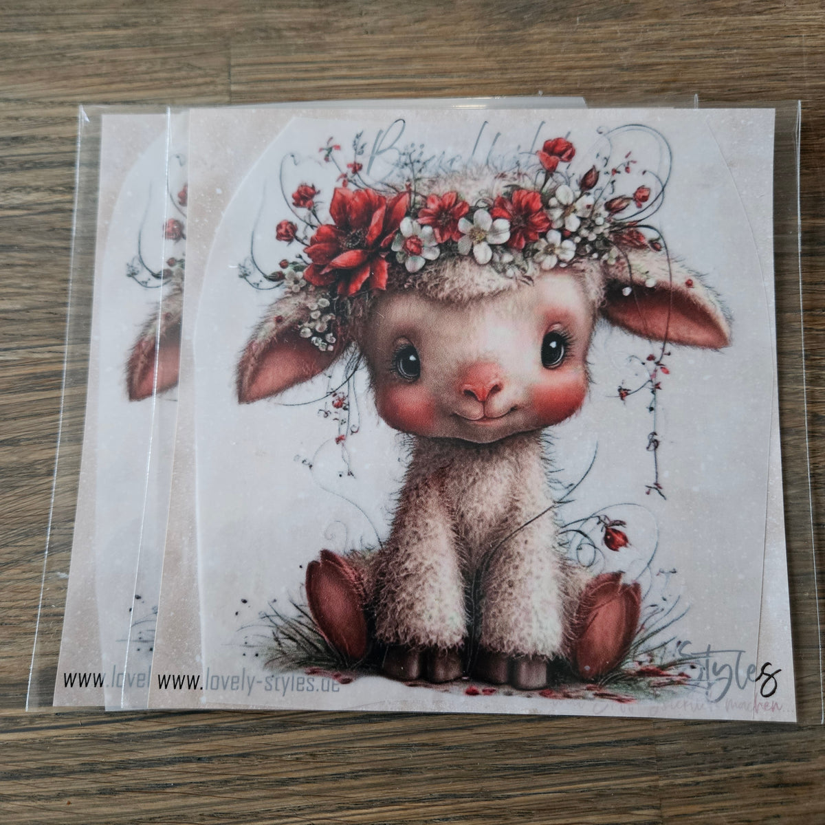 Bügelbild - Lamm ca. 15cm
