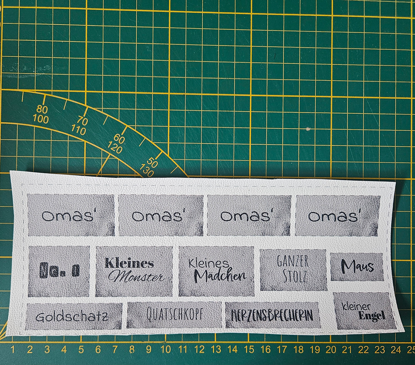 Kunstlederlabel Set - Omas Mädchen