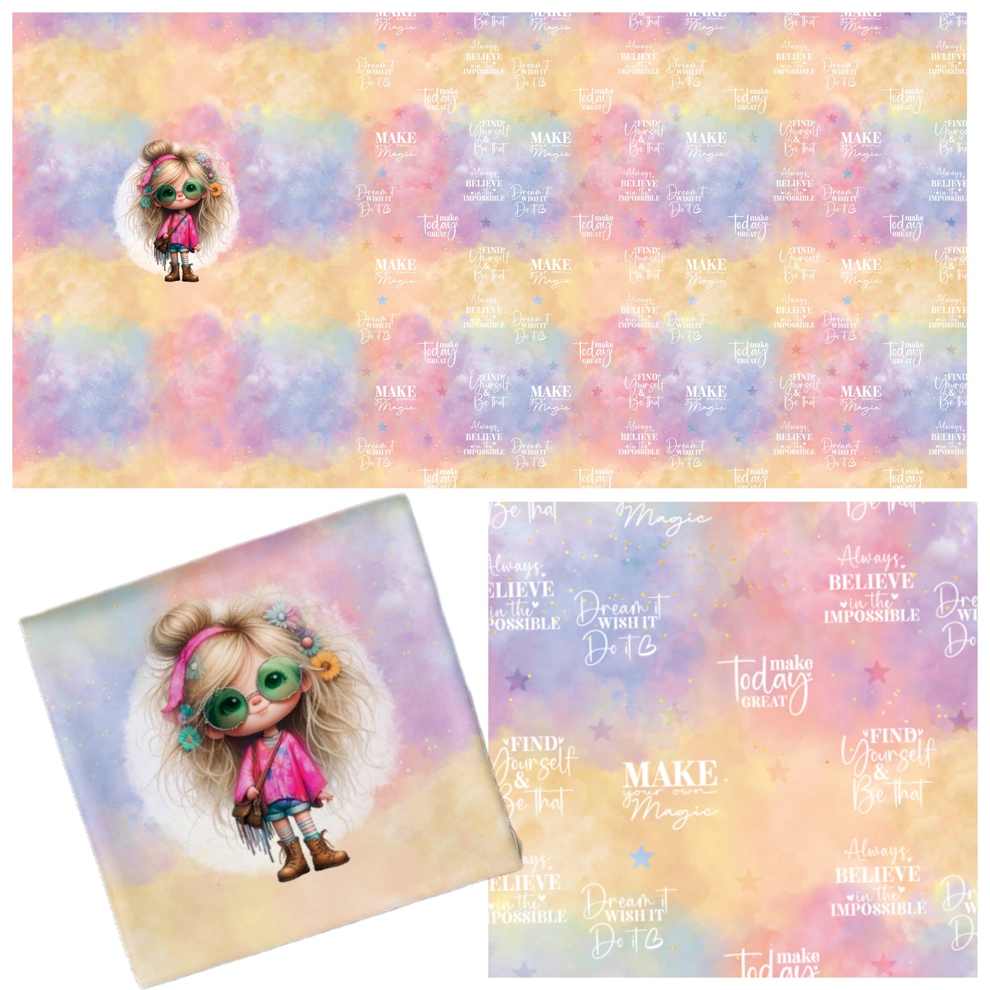 JERSEY Panel mit Kombi - CrazyGirls - Hippie