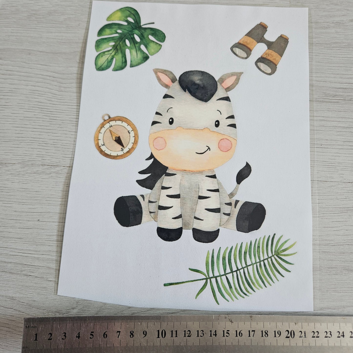 Bügelbild - Set Safari Zebra