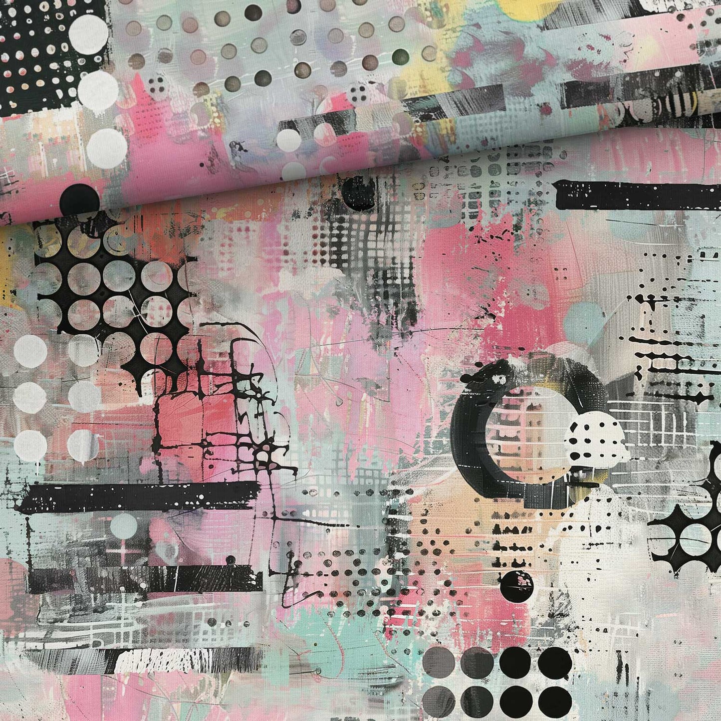Sommersweat - Funky Grau/Pink