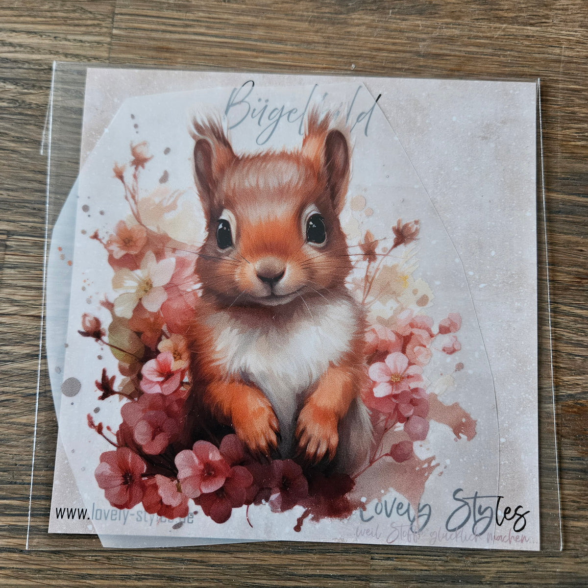 Bügelbild - Eichhörnchen ca. 15cm
