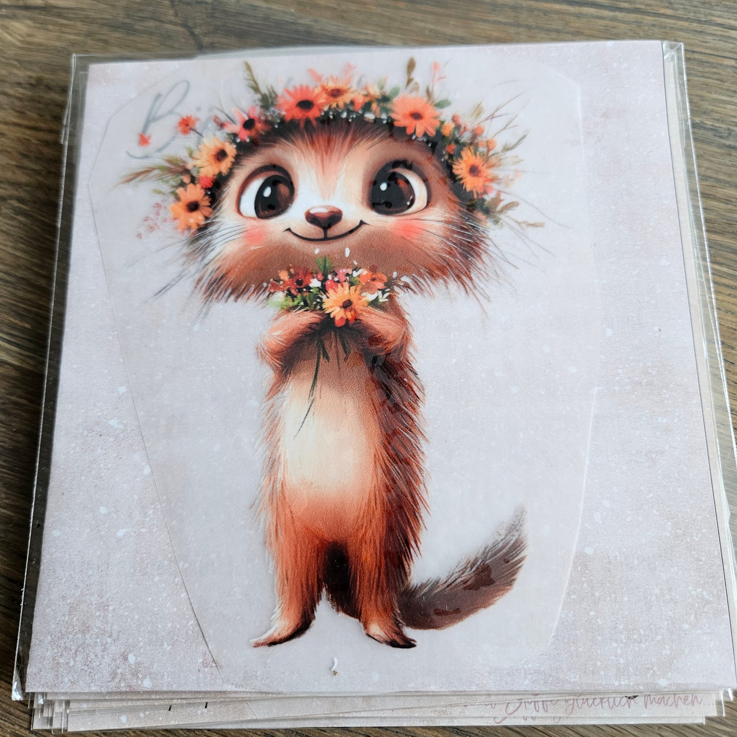 Bügelbild - Süßes Erdmännchen ca. 15cm