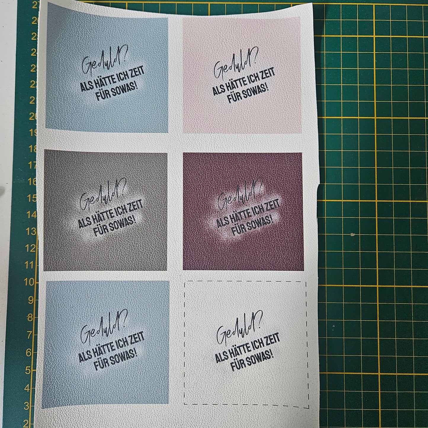 Kunstlederlabel Set - Geduld