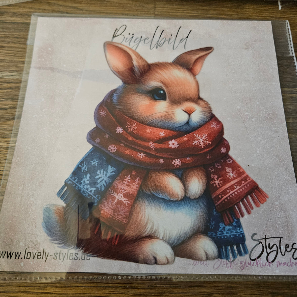 Bügelbild - Hase ca. 20cm