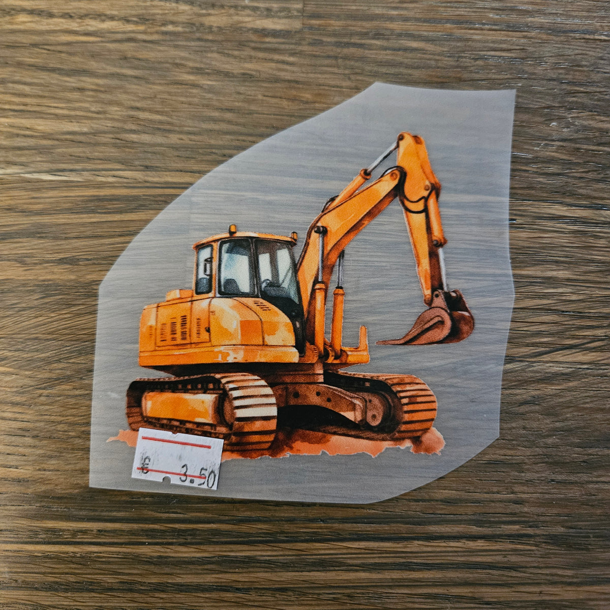 Bügelbild - Bagger ca. 10cm