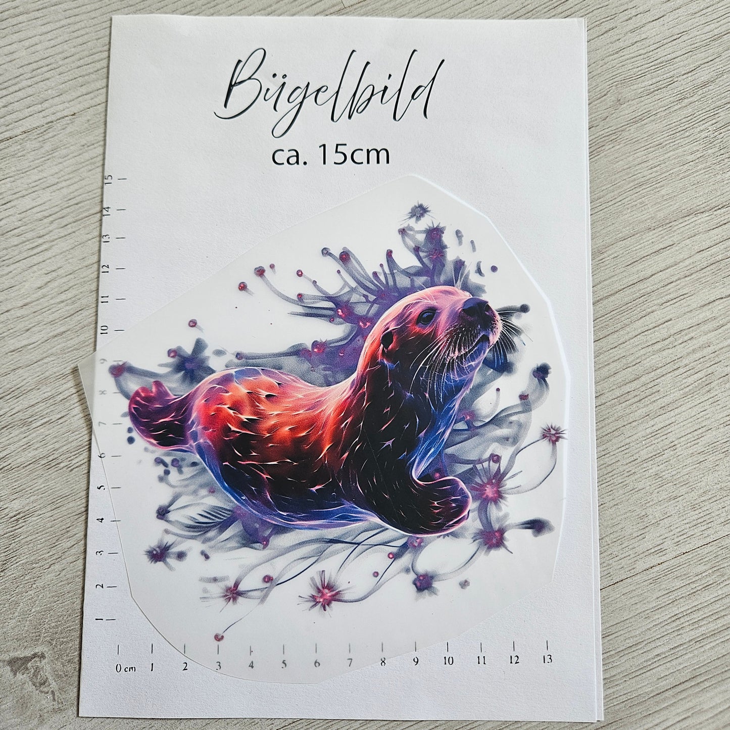 Bügelbild - Seehund ca. 15cm
