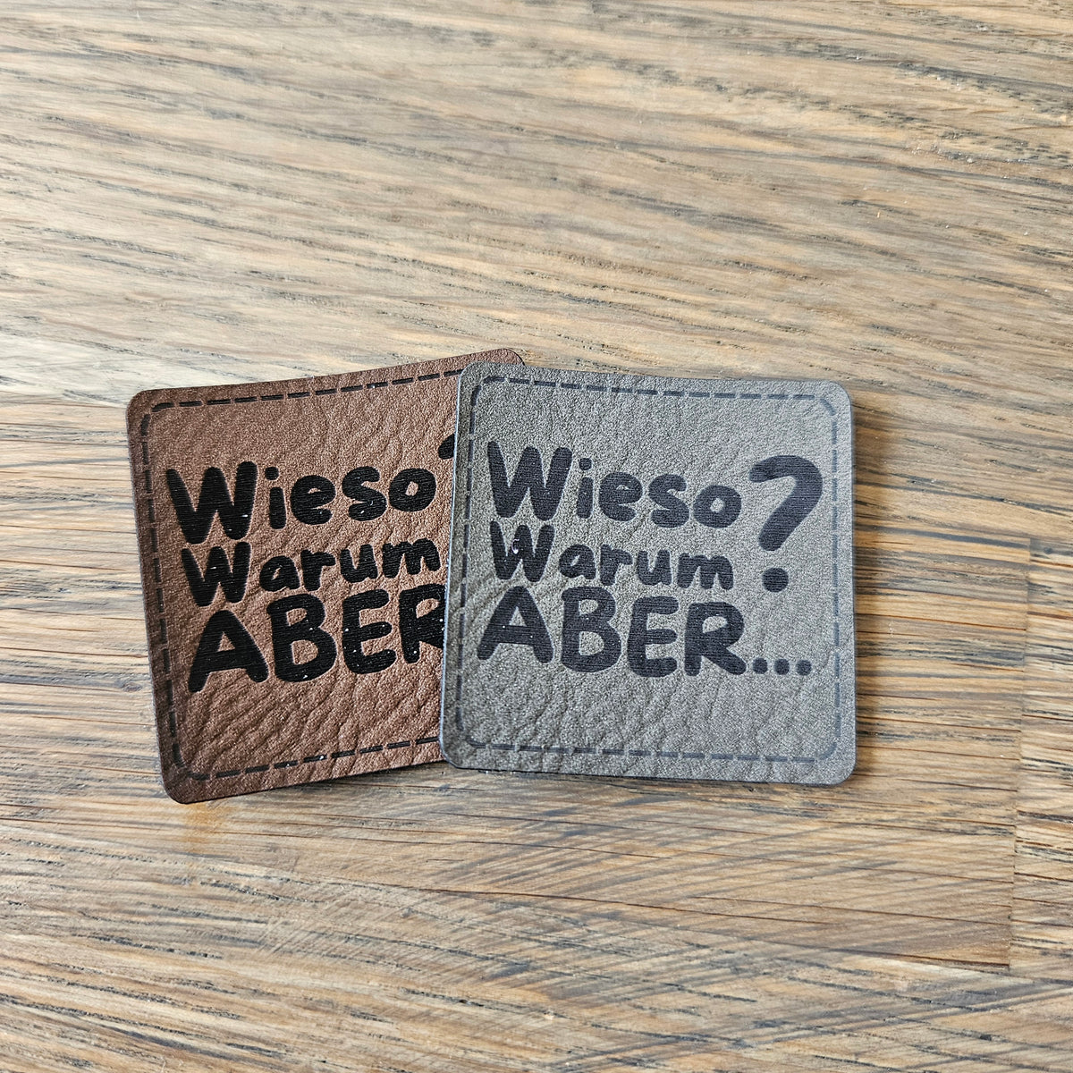 Patch - 4x4cm - Wieso, Warum, Aber
