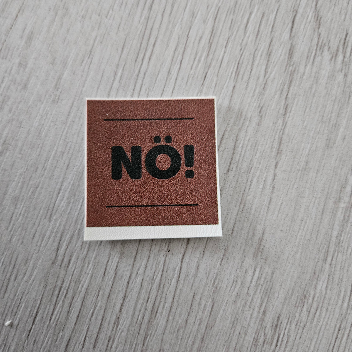 Kunstlederlabel - Nö!
