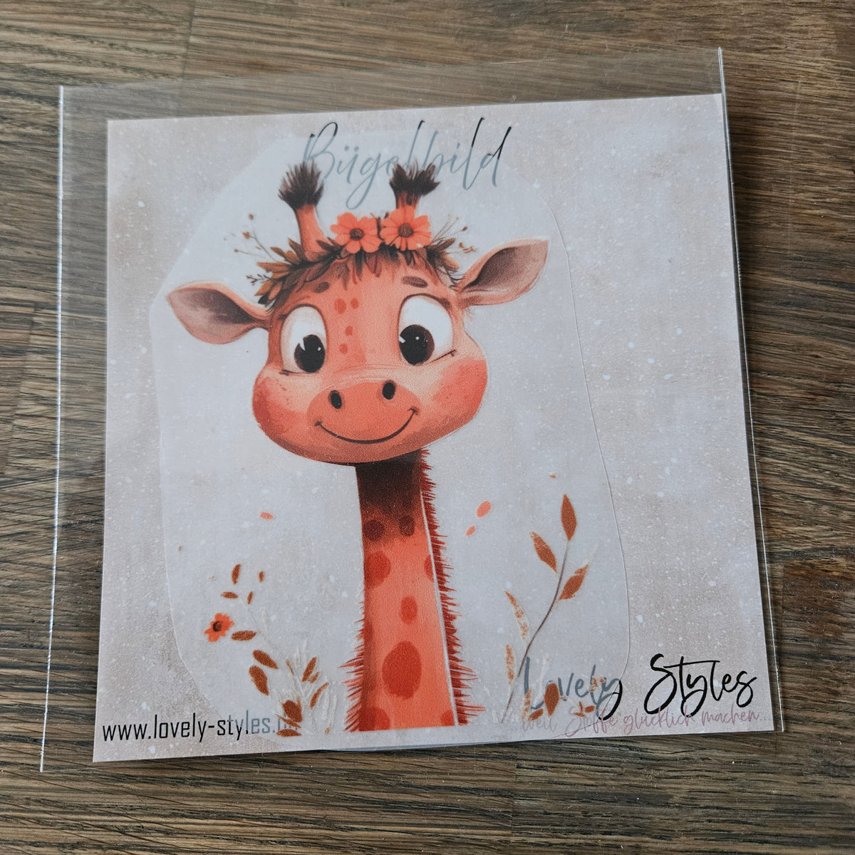 Bügelbild - Giraffe ca. 15cm