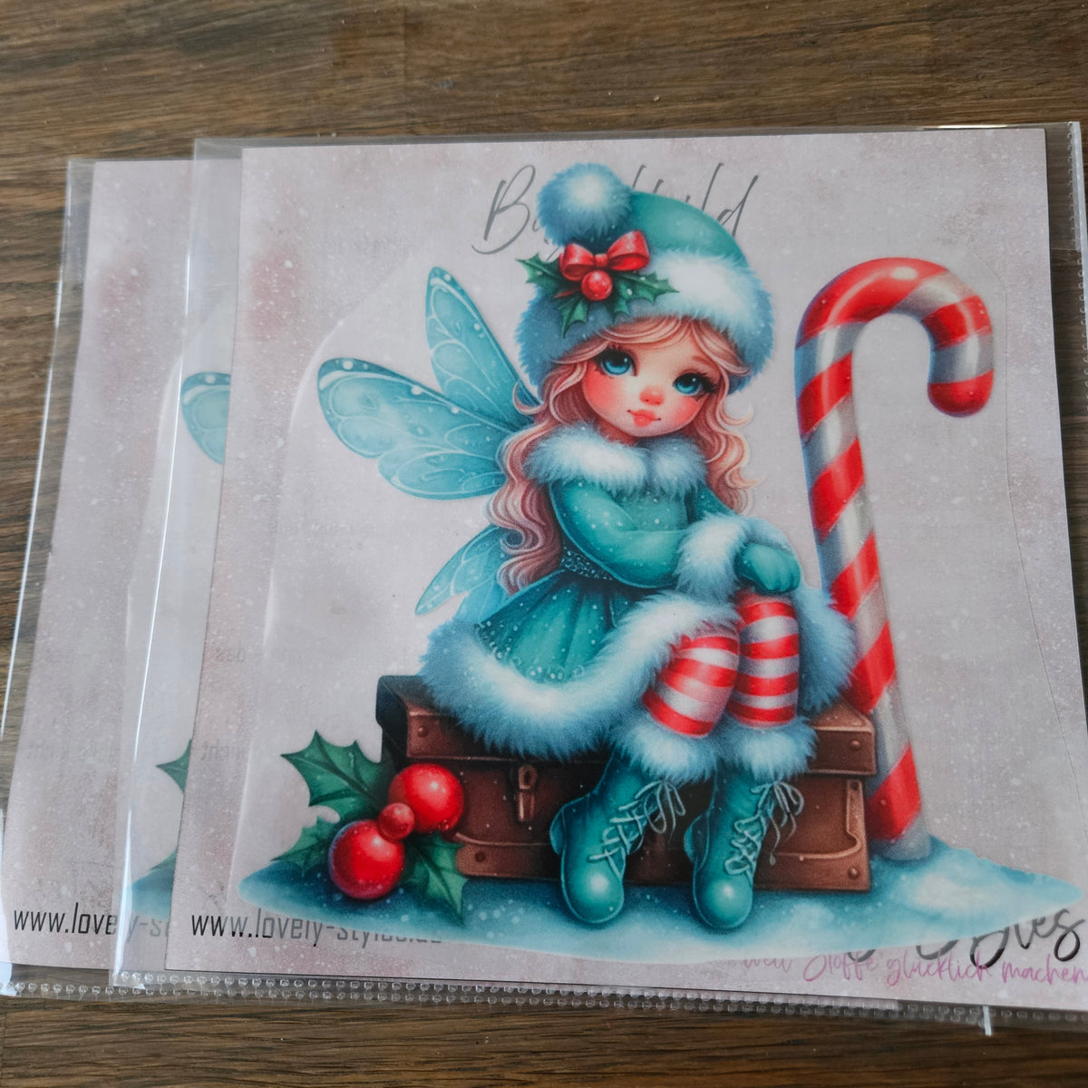 Bügelbild - Fee ca. 20cm