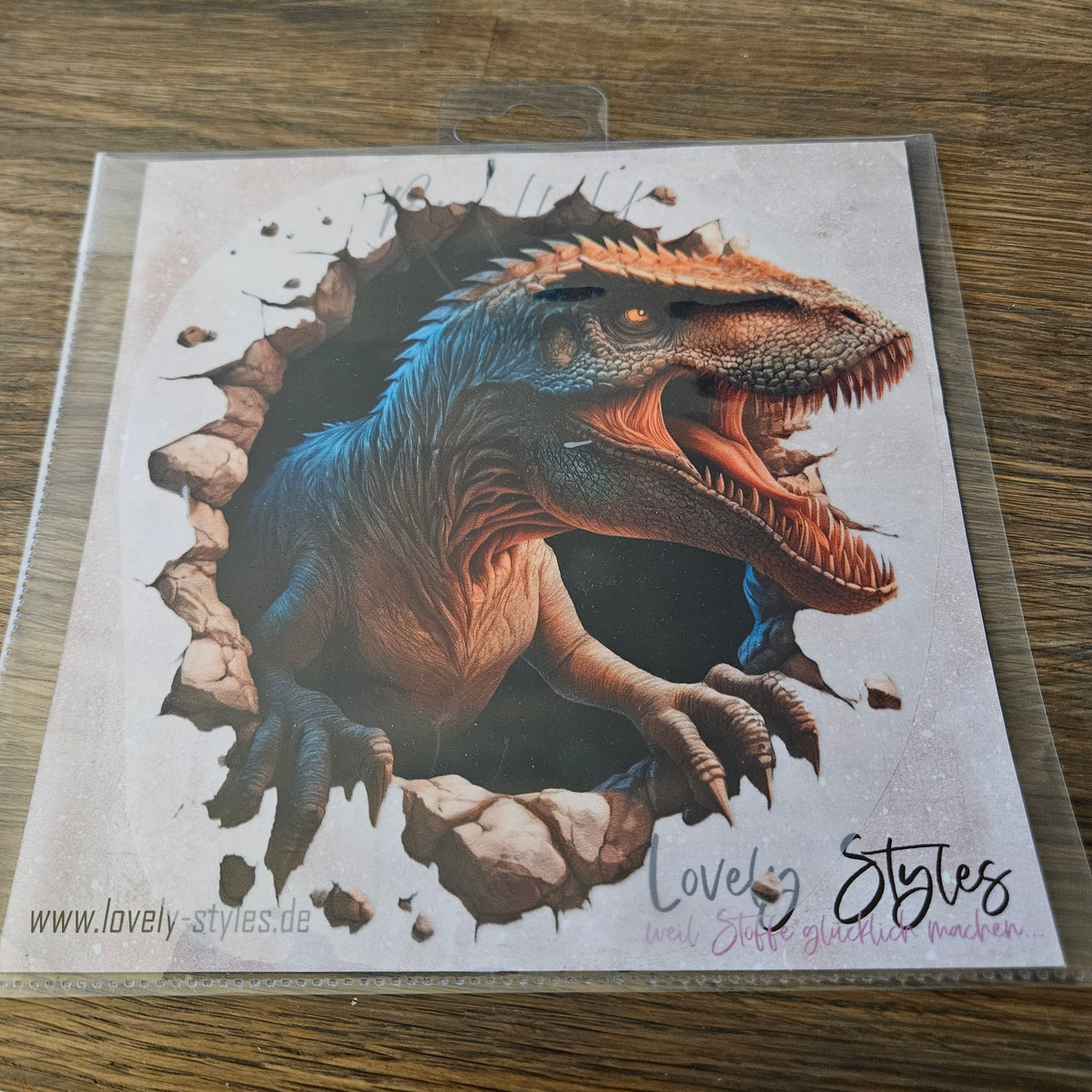 Bügelbild - Dino ca. 20cm