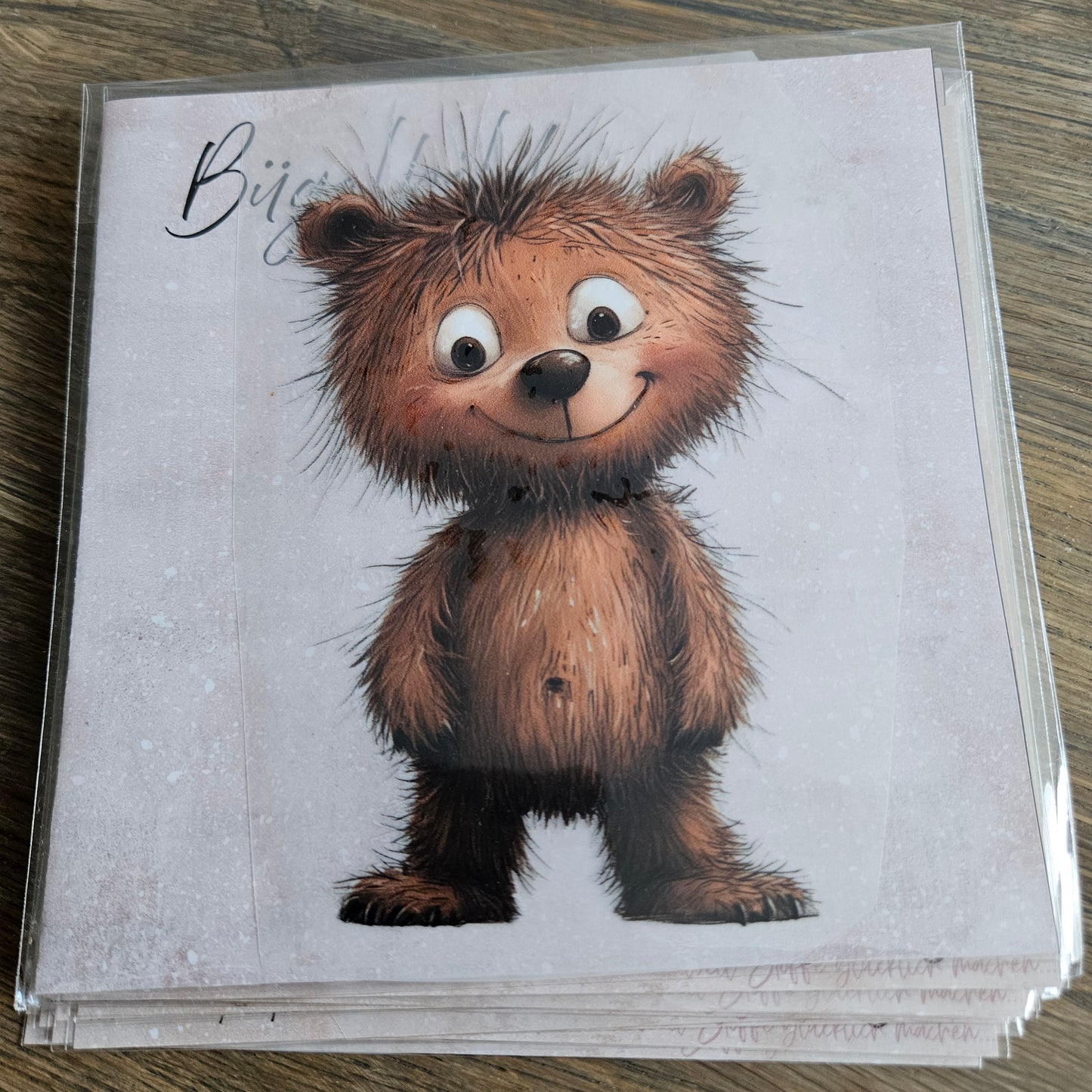 Bügelbild - Süßer Bär ca. 15cm