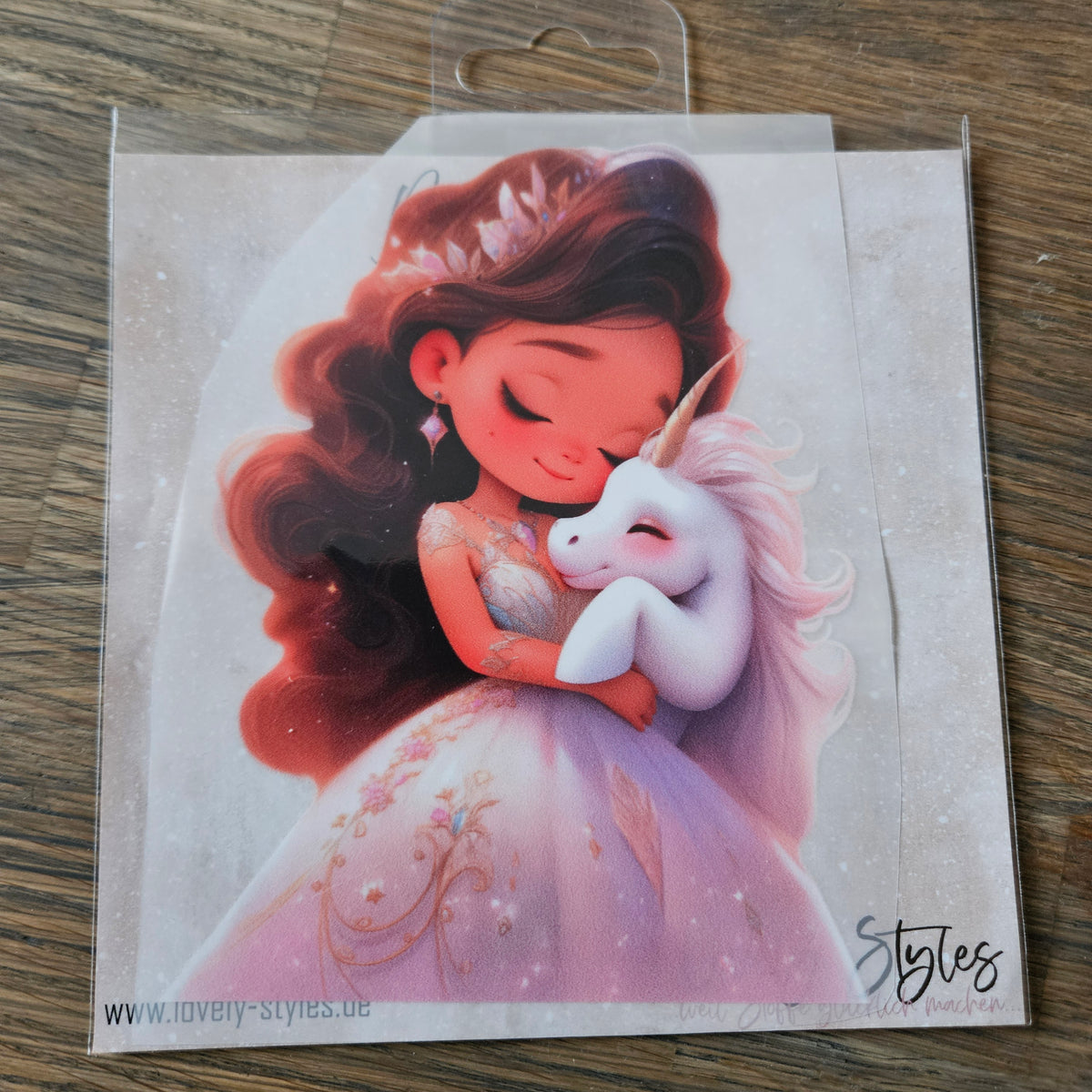 Bügelbild - Prinzessin ca. 15cm