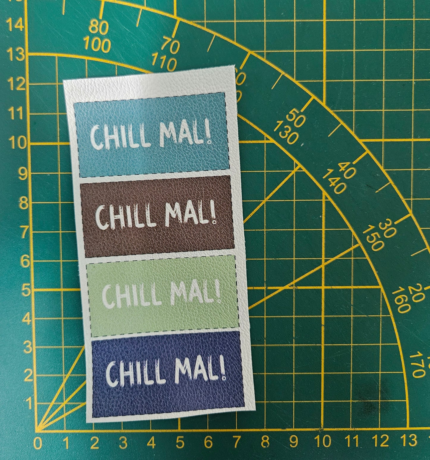 Kunstlederlabel Set - Chill Mal