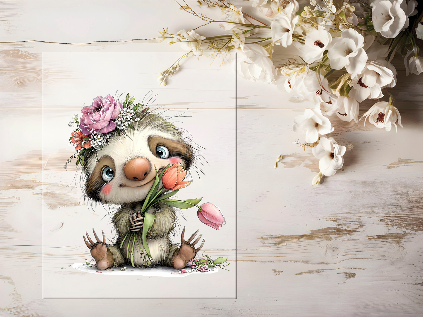 Bügelbild - Faultier #2472