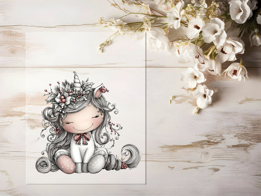 Bügelbild - Einhornmädchen #2261