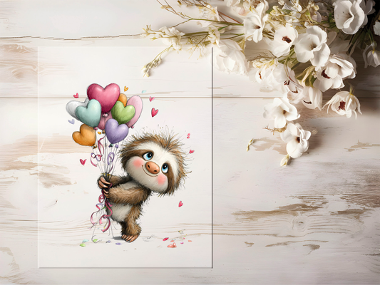 Bügelbild - Faultier #2470