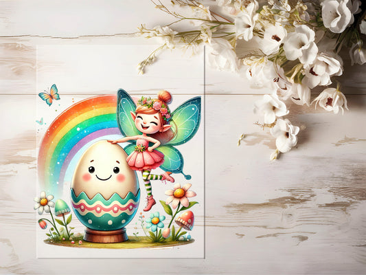 Bügelbild - Osterfee #1102