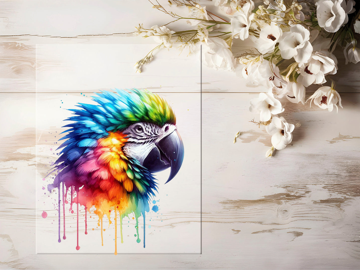 Bügelbild - Bunt Papagei #1357