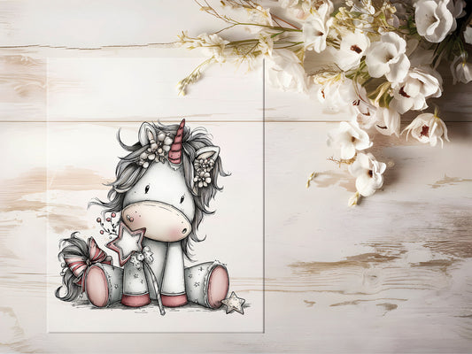 Bügelbild - Wintereinhorn #2256