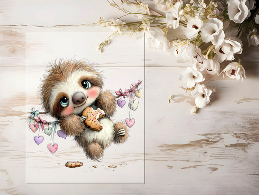 Bügelbild - Faultier #2466