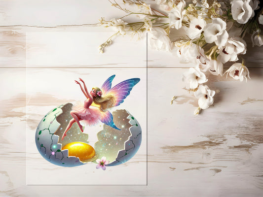 Bügelbild - Osterfee #1100