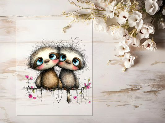 Bügelbild - Faultier #2462