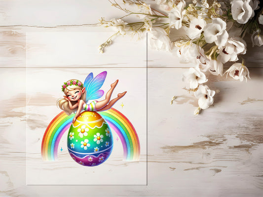 Bügelbild - Osterfee #1096