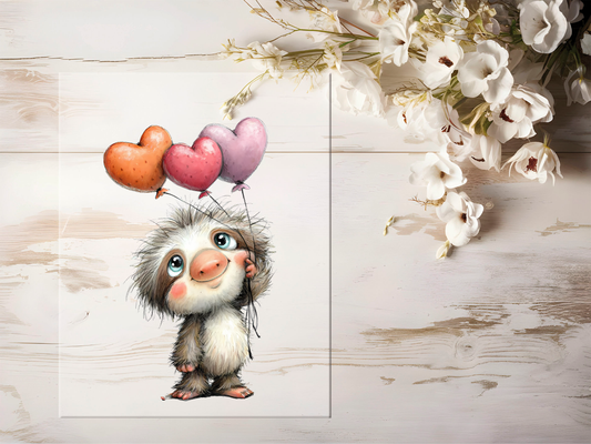 Bügelbild - Faultier #2461