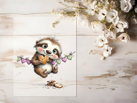 Bügelbild - Faultier #2460