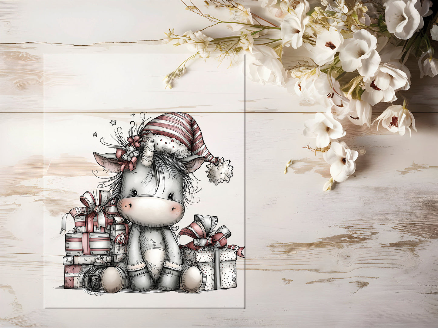 Bügelbild - Wintereinhorn #2245