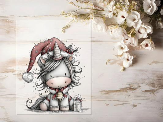 Bügelbild - Wintereinhorn #2244