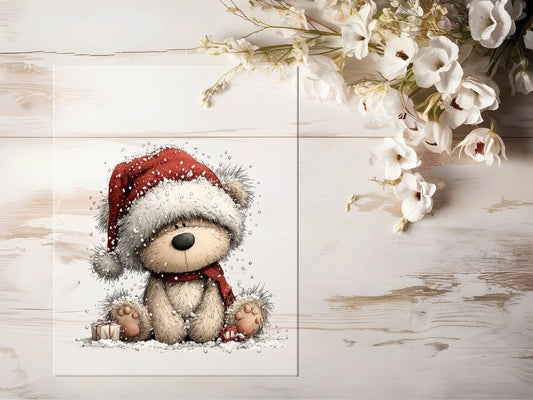 Bügelbild - Winterbär #2243