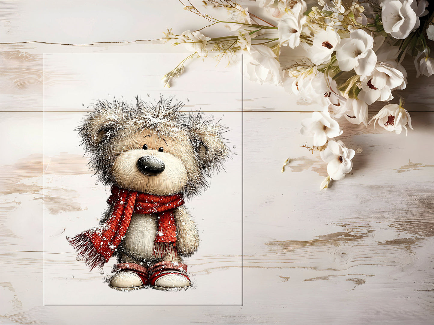 Bügelbild - Winterbär #2242