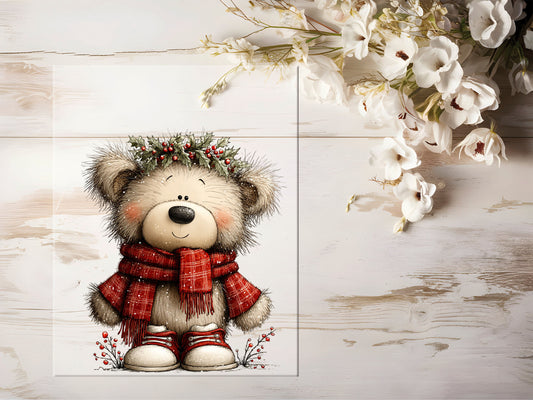 Bügelbild - Winterbär #2240