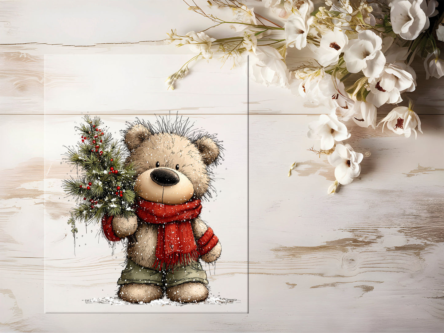 Bügelbild - Winterbär #2239