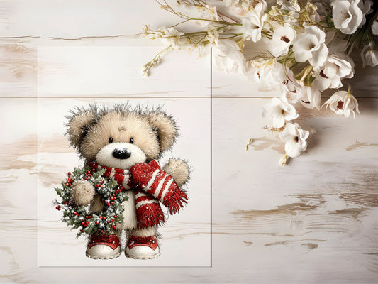 Bügelbild - Winterbär #2238