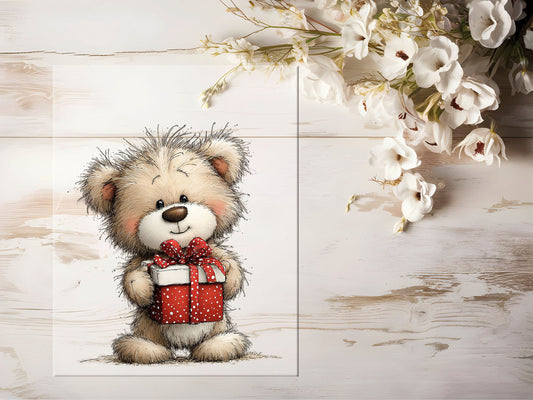 Bügelbild - Winterbär #2237