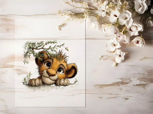 Auktion - Bügelbild - Löwe #2446- 15cm