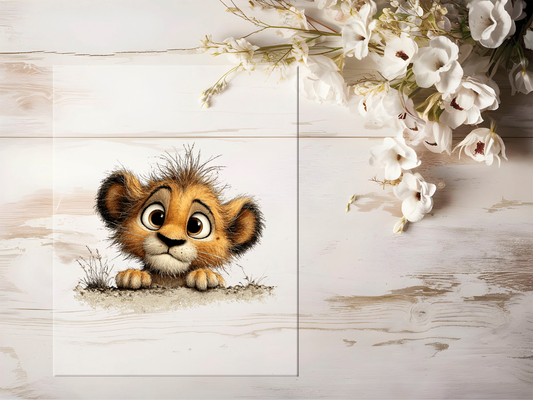 Auktion - Bügelbild - Löwe #2445- 15cm