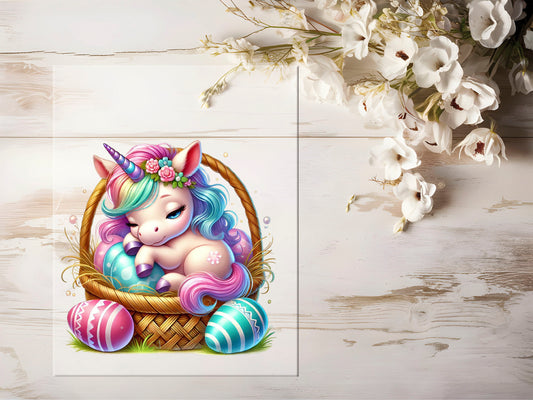 Bügelbild - Oster Einhorn #1141