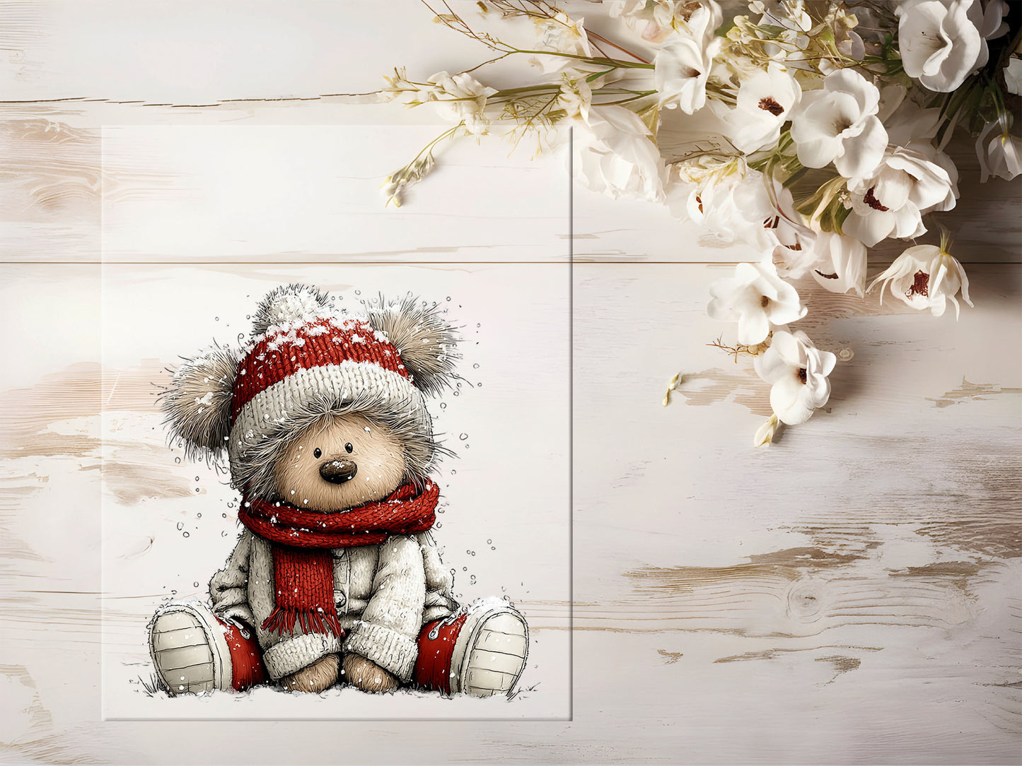 Bügelbild - Winterbär #2233