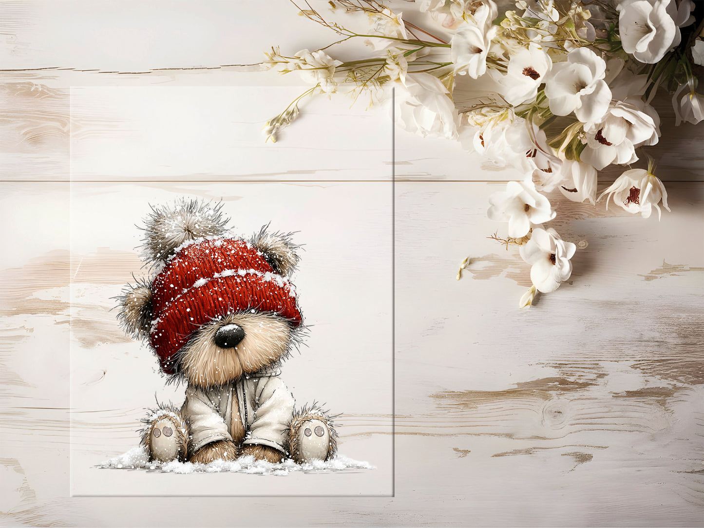 Bügelbild - Winterbär #2231