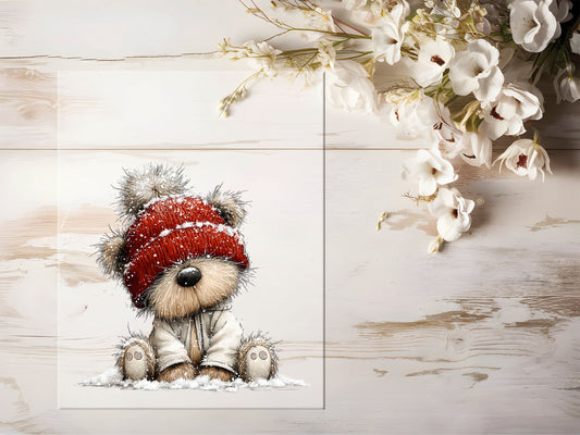 Bügelbild - Winterbär #2231