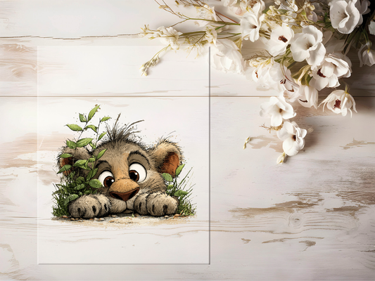 Auktion - Bügelbild - Löwe #2443- 15cm