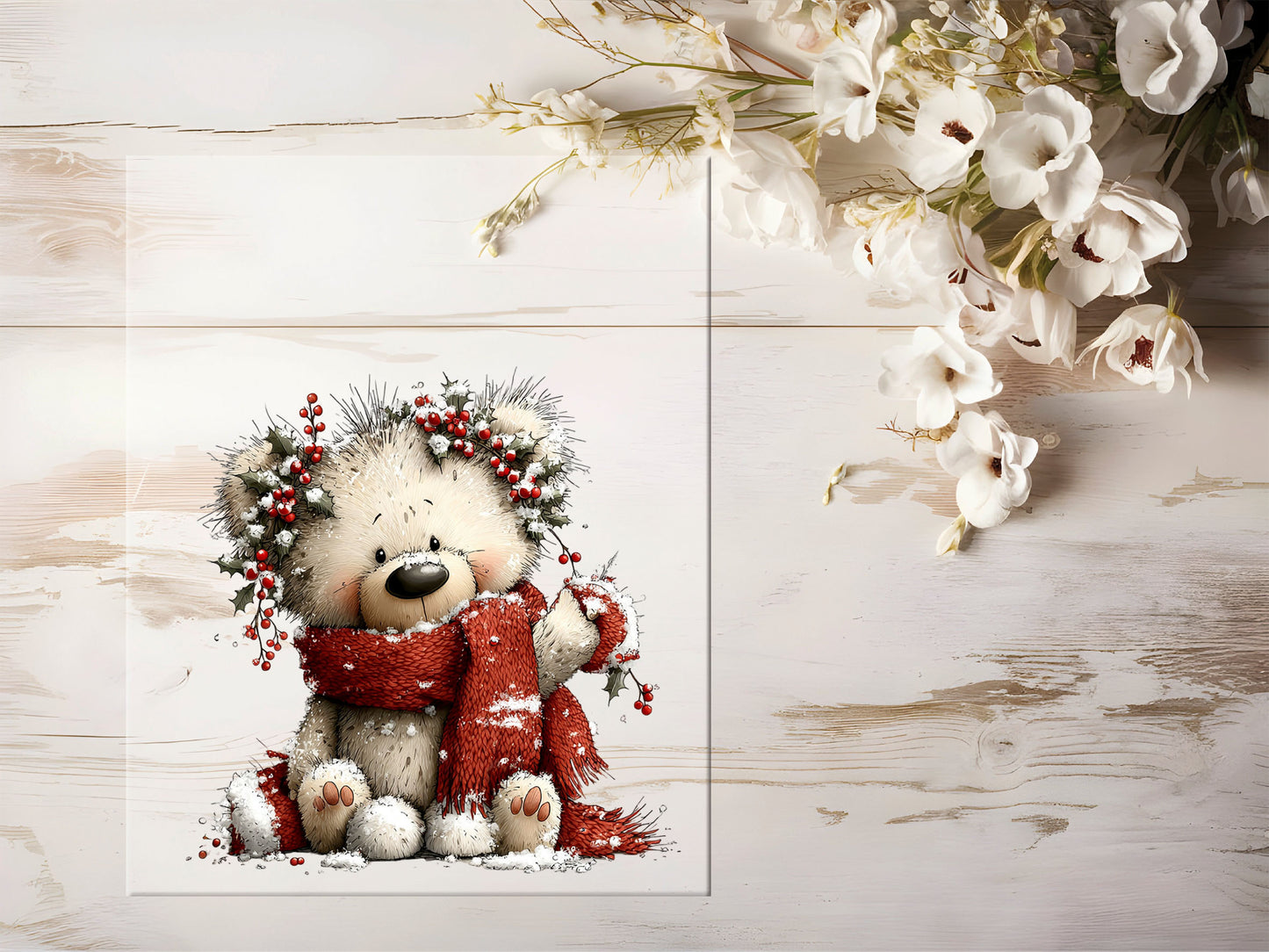 Bügelbild - Winterbär #2232