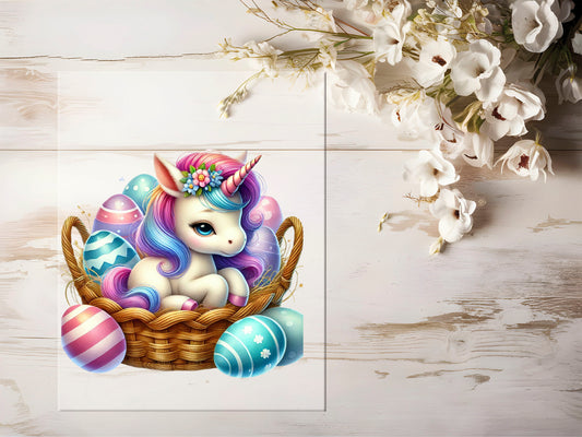 Bügelbild - Oster Einhorn #1138