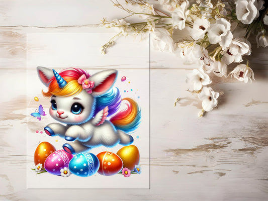 Bügelbild - Oster Einhorn #1137